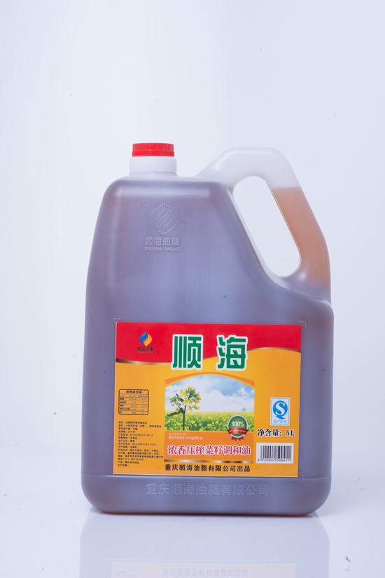 顺海 浓香压榨菜籽调和油 5L